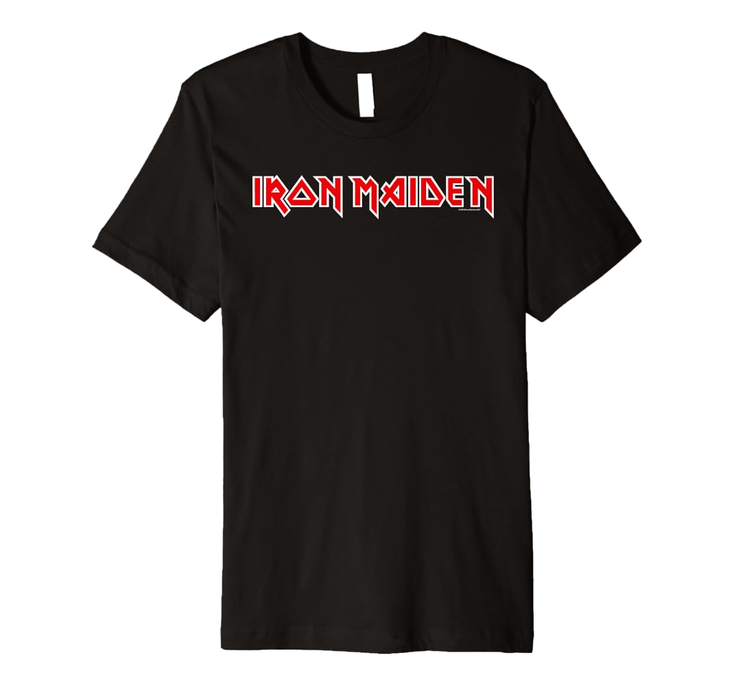 Amazon.com: Iron Maiden - Classic Logo Premium T-Shirt